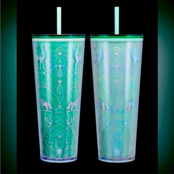 Starbucks Other - Starbucks 2022 Holiday Mint Green Woodland Winter Color Change Tumbler